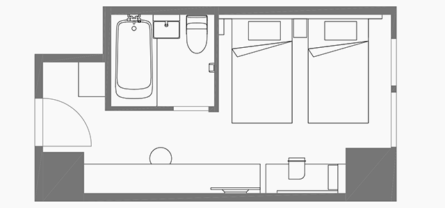 レイアウト：セントラル ツイン