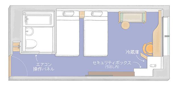 レイアウト：スーペリアツイン